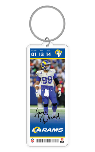 NFL Los Angeles Rams Aaron Donald Acrylic Player Keychain - MOQ 24