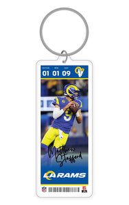 NFL Los Angeles Rams Matthew Stafford Acrylic Player Keychain - MOQ 24