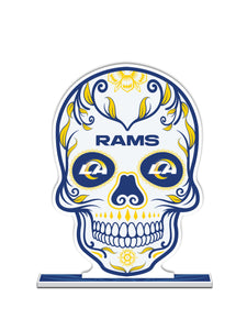 NFL Los Angeles Rams Día De Los Muertos Skull Standee - MOQ 12