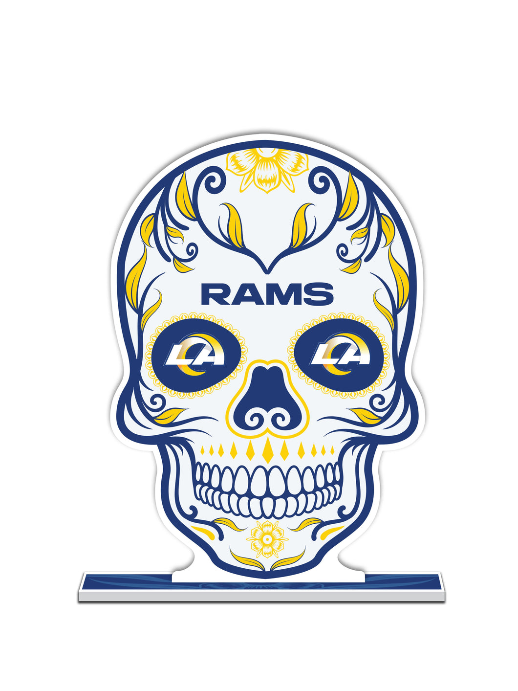 NFL Los Angeles Rams Día De Los Muertos Skull Standee - MOQ 12
