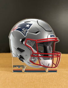 NFL New England Patriots Acrylic Speed Helmet Standee - MOQ 6
