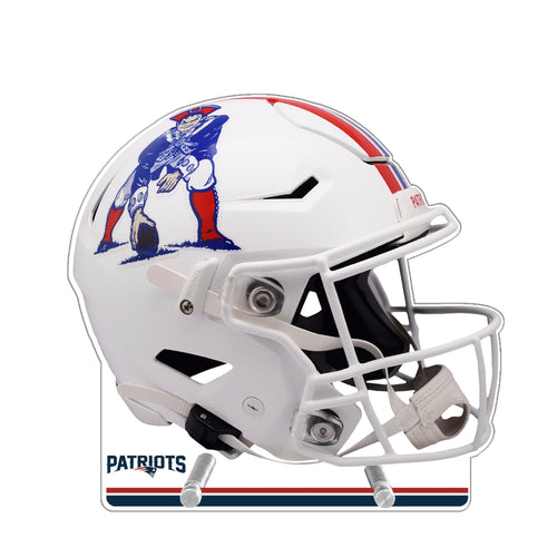 NFL New England Patriots Throwback Acrylic Helmet Standee - MOQ 6