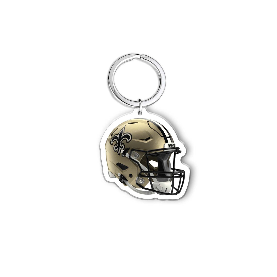 NFL New Orleans Saints Acrylic Speed Helmet Keychain - MOQ 24