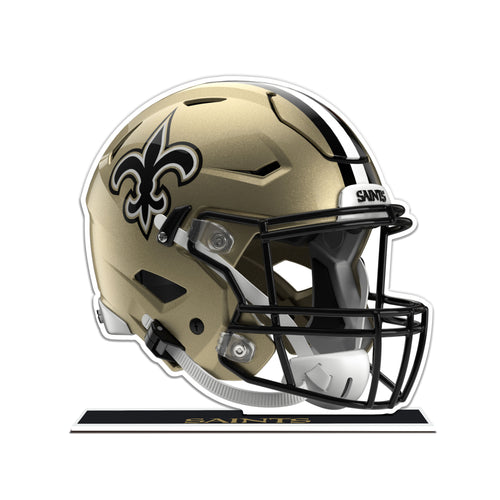 NFL New Orleans Saints Styrene Speed Helmet Standee - MOQ 12