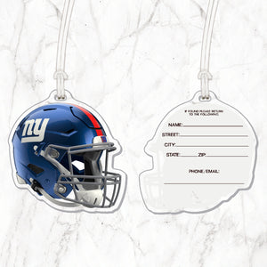 NFL New York Giants Acrylic Helmet Luggage Tag - MOQ 12