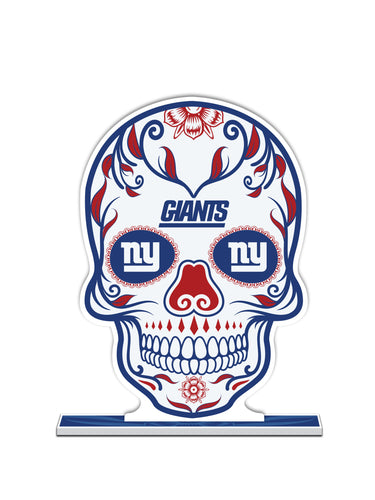 NFL New York Giants Día De Los Muertos Skull Standee - MOQ 12