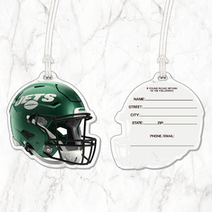 NFL New York Jets Acrylic Helmet Luggage Tag - MOQ 12