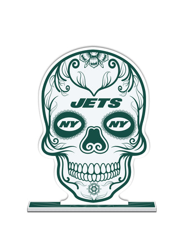 NFL New York Jets Día De Los Muertos Skull Standee - MOQ 12
