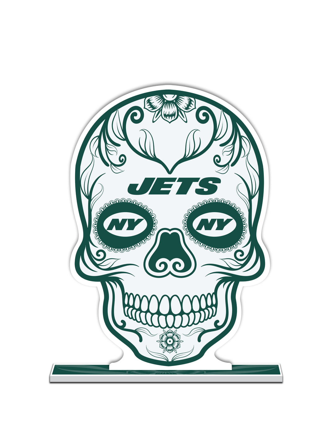 NFL New York Jets Día De Los Muertos Skull Standee - MOQ 12