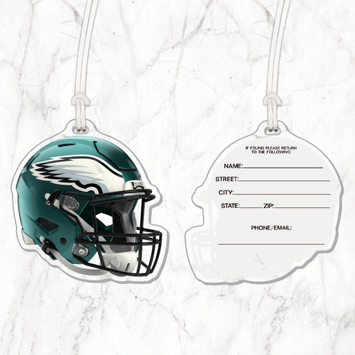 NFL Philadelphia Eagles Acrylic Helmet Luggage Tag - MOQ 12