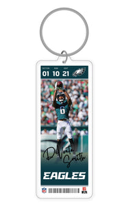 NFL Philadelphia Eagles Devonta Smith Acrylic Player Keychain - MOQ 24