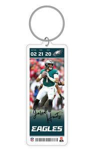 NFL Philadelphia Eagles Jalen Hurts Acrylic Player Keychain - MOQ 24
