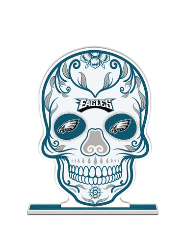 NFL Philadelphia Eagles Día De Los Muertos Skull Standee - MOQ 12