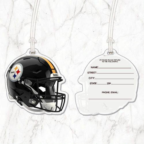 NFL Pittsburgh Steelers Acrylic Helmet Luggage Tag - MOQ 12