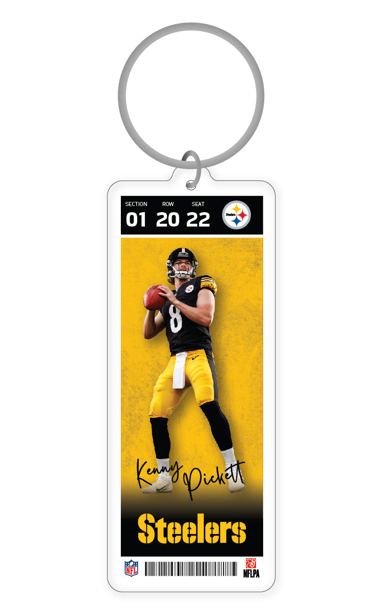 NFL Pittsburgh Steelers Kenny Pickett Acrylic Player Keychain - MOQ 24