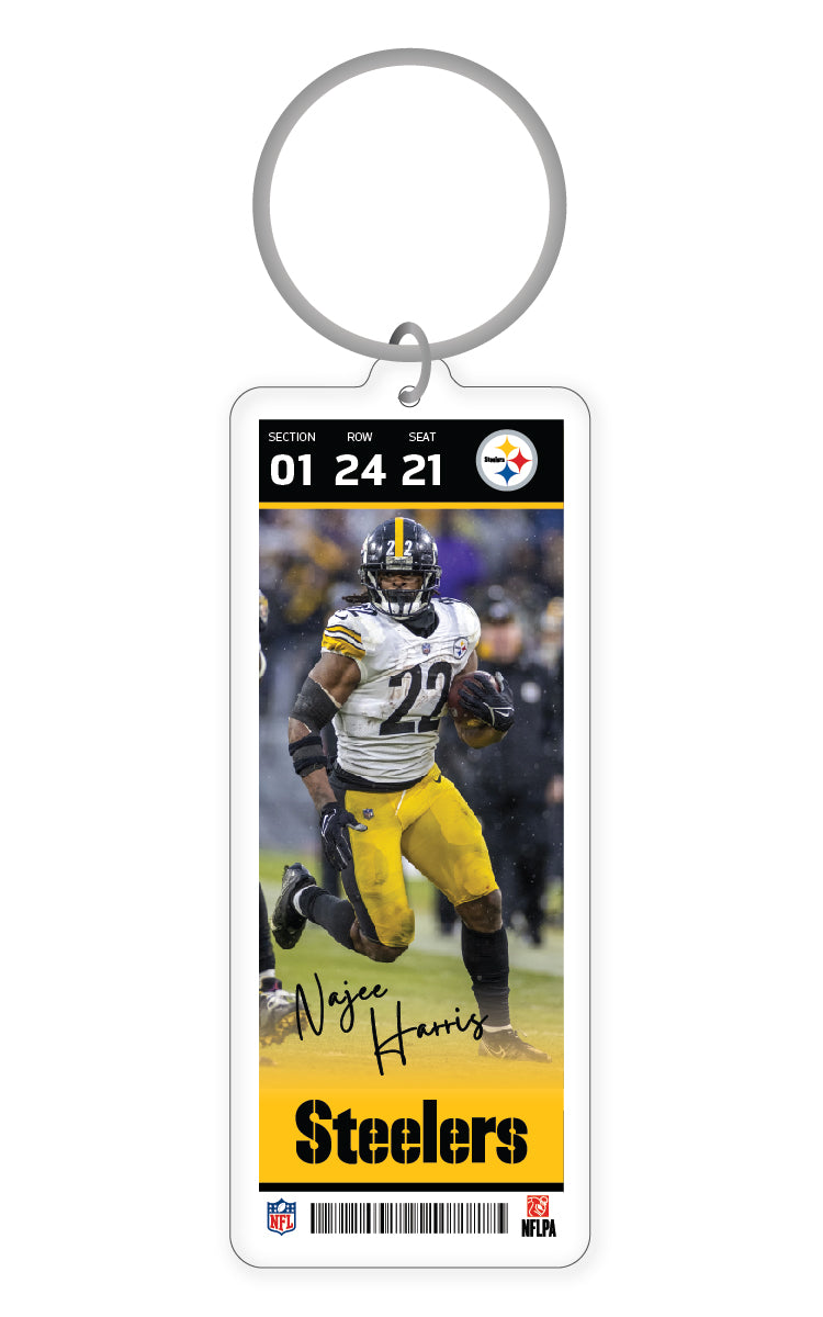 NFL Pittsburgh Steelers Najee Harris Acrylic Player Keychain - MOQ 24