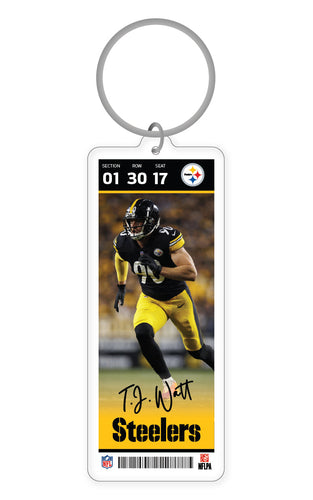NFL Pittsburgh Steelers TJ Watt Acrylic Player Keychain - MOQ 24