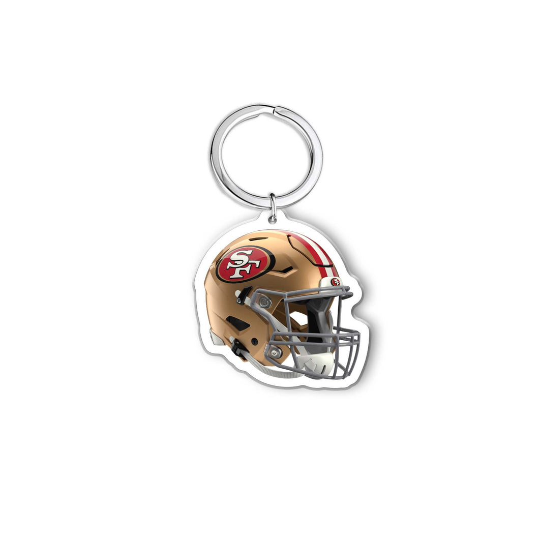 NFL San Francisco 49ers Acrylic Speed Helmet Keychain - MOQ 24