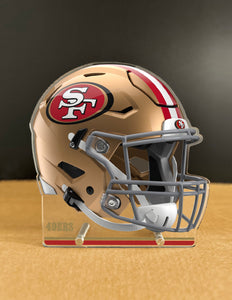 NFL San Francisco 49ers Acrylic Speed Helmet Standee - MOQ 6