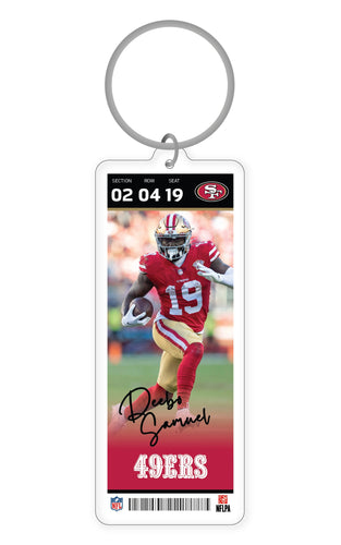 NFL San Francisco 49ers Deebo Samuel Acrylic Player Keychain - MOQ 24