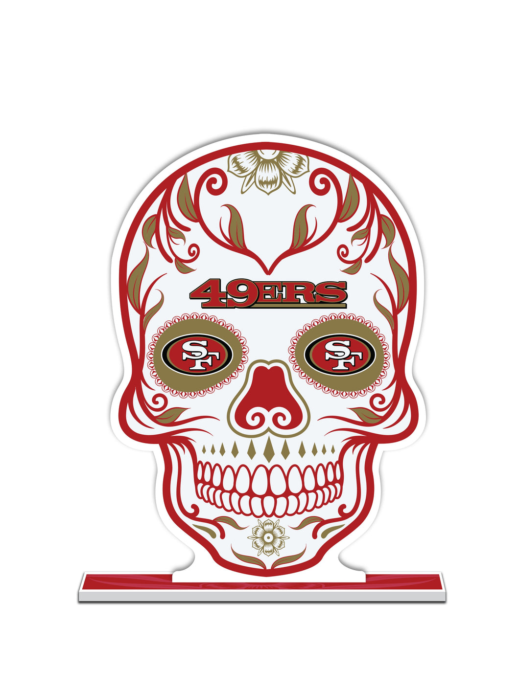 NFL San Francisco 49ers Día De Los Muertos Skull Standee - MOQ 12