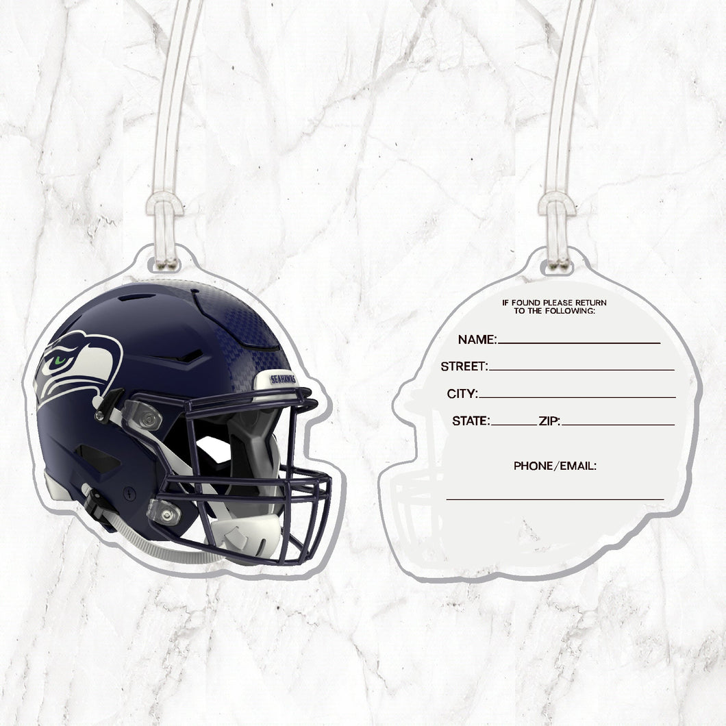 NFL Seattle Seahawks Acrylic Helmet Luggage Tag - MOQ 12