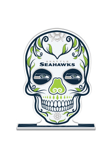 NFL Seattle Seahawks Día De Los Muertos Skull Standee - MOQ 12