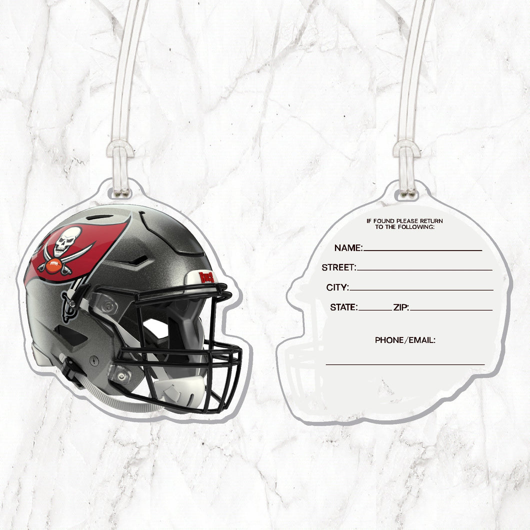 NFL Tampa Bay Buccaneers Acrylic Helmet Luggage Tag - MOQ 12