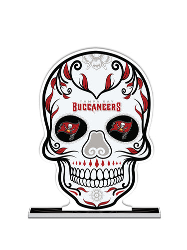 NFL Tampa Bay Buccaneers Día De Los Muertos Skull Standee - MOQ 12