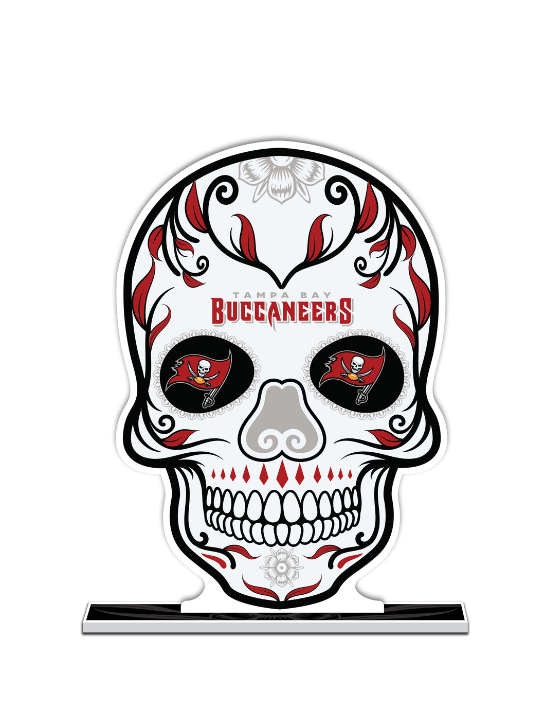 NFL Tampa Bay Buccaneers Día De Los Muertos Skull Standee - MOQ 12