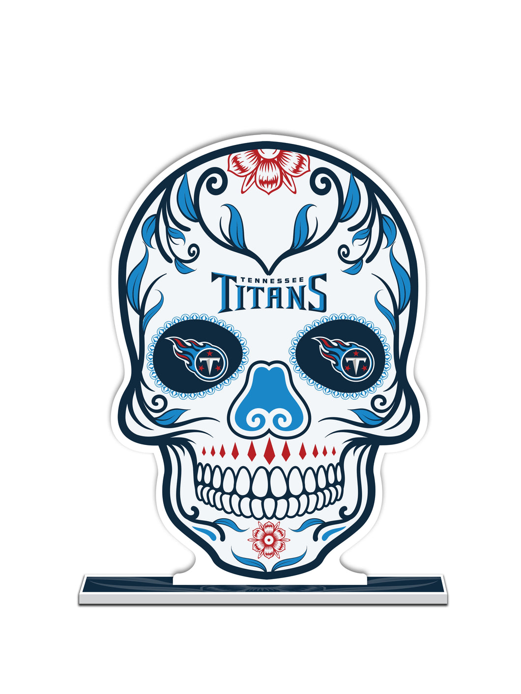 NFL Tennessee Titans Día De Los Muertos Skull Standee - MOQ 12